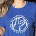 Custom Hustle Tball Tee Ball Mama Baseball Mom Women's Heather T-Shirt Heather True Royal