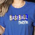 Custom Hustle Tball Tee Ball Womens Baseball Mom Women's Heather T-Shirt Heather True Royal