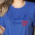 Cute Baseball Mom Heart Matching Mama Mother's Day Women's Women's Heather T-Shirt Heather True Royal Cute Baseball Mom Heart Matching Mama Mother's Day Women's Women's Heather T-Shirt Heather True Royal