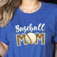 Cute Baseball Mom Leopard Print Mom For Mother's Day Women's Heather T-Shirt Heather True Royal Cute Baseball Mom Leopard Print Mom For Mother's Day Women's Heather T-Shirt Heather True Royal