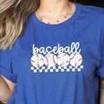 Cute Sports Baseball Mom Game Day Women's Heather T-Shirt Heather True Royal