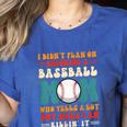 I Didn't Plan On Becoming a Baseball Mom Baseball Player Women's Heather T-Shirt Heather True Royal I Didn't Plan On Becoming a Baseball Mom Baseball Player Women's Heather T-Shirt Heather True Royal