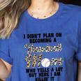 I Didn't Plan On Becoming a Baseball Mom Baseball Women's Heather T-Shirt Heather True Royal I Didn't Plan On Becoming a Baseball Mom Baseball Women's Heather T-Shirt Heather True Royal