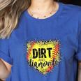 Dirt And Diamonds Baseball Leopard Baseball Mom Women's Heather T-Shirt Heather True Royal Dirt And Diamonds Baseball Leopard Baseball Mom Women's Heather T-Shirt Heather True Royal