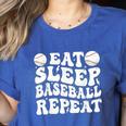 Eat Sleep Baseball Repeat Baseball Lover Baseball Mom Girls Women's Heather T-Shirt Heather True Royal Eat Sleep Baseball Repeat Baseball Lover Baseball Mom Girls Women's Heather T-Shirt Heather True Royal