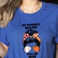 My Favorite Ballers Call Me Mom Basketball Mom Baseball Mom Women's Heather T-Shirt Heather True Royal My Favorite Ballers Call Me Mom Basketball Mom Baseball Mom Women's Heather T-Shirt Heather True Royal