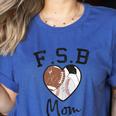 Football Soccer Baseball Mom For Women Women's Heather T-Shirt Heather True Royal Football Soccer Baseball Mom For Women Women's Heather T-Shirt Heather True Royal