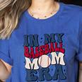 Groovy In My Baseball Mom Era Baseball Mama Mother's Day Women's Heather T-Shirt Heather True Royal Groovy In My Baseball Mom Era Baseball Mama Mother's Day Women's Heather T-Shirt Heather True Royal