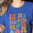 Groovy In My Baseball Mom Era Softball Game Day Women's Heather T-Shirt Heather True Royal Groovy In My Baseball Mom Era Softball Game Day Women's Heather T-Shirt Heather True Royal