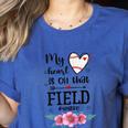 My Heart Is On That Field Ball Gigi Baseball Mom Women's Heather T-Shirt Heather True Royal My Heart Is On That Field Ball Gigi Baseball Mom Women's Heather T-Shirt Heather True Royal