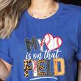 My Heart Is On That Field Mother's Day Baseball Mom Women Women's Heather T-Shirt Heather True Royal