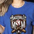 Home Run Baseball Mom Women's Heather T-Shirt Heather True Royal