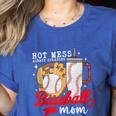 Hot Mess Always Stressed Baseball Mom Women's Heather T-Shirt Heather True Royal Hot Mess Always Stressed Baseball Mom Women's Heather T-Shirt Heather True Royal