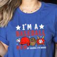 I'm A Baseball Mom Of Course I'm Broke Women's Heather T-Shirt Heather True Royal I'm A Baseball Mom Of Course I'm Broke Women's Heather T-Shirt Heather True Royal