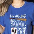 I'm Not Just His Mama I'm His 1 Fan Baseball Mom Women's Heather T-Shirt Heather True Royal I'm Not Just His Mama I'm His 1 Fan Baseball Mom Women's Heather T-Shirt Heather True Royal