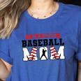I'm a Proud Baseball Mom Baseball Women's Heather T-Shirt Heather True Royal