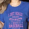 I Just Really Dislike Baseball Pants Baseball Mom Mama Women's Heather T-Shirt Heather True Royal I Just Really Dislike Baseball Pants Baseball Mom Mama Women's Heather T-Shirt Heather True Royal