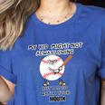 My Kid Might Not Always Swing Humors Baseball Mom Women's Heather T-Shirt Heather True Royal My Kid Might Not Always Swing Humors Baseball Mom Women's Heather T-Shirt Heather True Royal