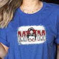 Leopard Baseball Mom Mama Mother's Day Son Daughter Boys Women's Heather T-Shirt Heather True Royal