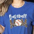Leopard Baseball Mom Baseball Mama Retro Cute Mother's Day Women's Heather T-Shirt Heather True Royal Leopard Baseball Mom Baseball Mama Retro Cute Mother's Day Women's Heather T-Shirt Heather True Royal