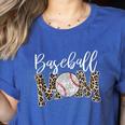 Leopard Baseball Mom Matching Softball Mama Family Matching Women's Heather T-Shirt Heather True Royal Leopard Baseball Mom Matching Softball Mama Family Matching Women's Heather T-Shirt Heather True Royal