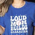 Loud Baseball Mom Builds Character Women's Heather T-Shirt Heather True Royal Loud Baseball Mom Builds Character Women's Heather T-Shirt Heather True Royal