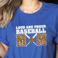Loud And Proud Baseball Mom Leopard Mama Loves Women's Heather T-Shirt Heather True Royal Loud And Proud Baseball Mom Leopard Mama Loves Women's Heather T-Shirt Heather True Royal