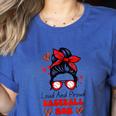 Loud And Proud Baseball Mom Messy Bun Leopard Mother Day Women's Heather T-Shirt Heather True Royal Loud And Proud Baseball Mom Messy Bun Leopard Mother Day Women's Heather T-Shirt Heather True Royal