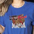 Loud Proud Mama Baseball Mom Women's Heather T-Shirt Heather True Royal Loud Proud Mama Baseball Mom Women's Heather T-Shirt Heather True Royal