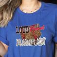 Loud Proud Mawmaw Baseball Mom Mama Women's Heather T-Shirt Heather True Royal