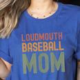 Loudmouth Baseball Mom Mother's Day Sports Cute Women's Heather T-Shirt Heather True Royal Loudmouth Baseball Mom Mother's Day Sports Cute Women's Heather T-Shirt Heather True Royal