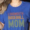 Loudmouth Baseball Mom Sports Cute Text Premium Women's Heather T-Shirt Heather True Royal Loudmouth Baseball Mom Sports Cute Text Premium Women's Heather T-Shirt Heather True Royal