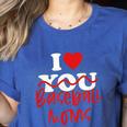 I Love Baseball Moms Women's Heather T-Shirt Heather True Royal I Love Baseball Moms Women's Heather T-Shirt Heather True Royal