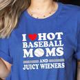I Love Hot Baseball Mom Wieners Women's Heather T-Shirt Heather True Royal I Love Hot Baseball Mom Wieners Women's Heather T-Shirt Heather True Royal
