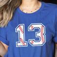 Lucky Number 13 Baseball Mom Baseball Number 13 Lucky 13 Women's Heather T-Shirt Heather True Royal Lucky Number 13 Baseball Mom Baseball Number 13 Lucky 13 Women's Heather T-Shirt Heather True Royal