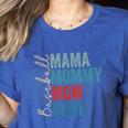 Mama Mommy Mom Bruh Baseball Mom Lover Mother's Day Women's Heather T-Shirt Heather True Royal