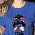 Mom Of Ballers Messy Bun Football Mom Baseball Mom Of Both Premium Tri-Blend Women's Heather T-Shirt Heather True Royal Mom Of Ballers Messy Bun Football Mom Baseball Mom Of Both Premium Tri-Blend Women's Heather T-Shirt Heather True Royal