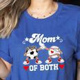 Mom Of Both Soccer Baseball Mom Of A Baseball Soccer Player Women's Heather T-Shirt Heather True Royal Mom Of Both Soccer Baseball Mom Of A Baseball Soccer Player Women's Heather T-Shirt Heather True Royal