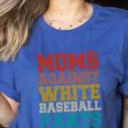 Moms Against Baseball Pants Baseball Mom Mother Women's Heather T-Shirt Heather True Royal