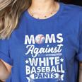 Moms Against Baseball Pants Shirt Baseball Mom Women's Heather T-Shirt Heather True Royal