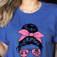 Mother Day Mama Retro Mama Mommy Baseball Mom Women's Heather T-Shirt Heather True Royal