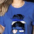 Nicaraguan Baseball Mom Nicaragua Flag Baseball Girl Women's Heather T-Shirt Heather True Royal Nicaraguan Baseball Mom Nicaragua Flag Baseball Girl Women's Heather T-Shirt Heather True Royal