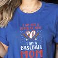 I Am Not a Regular Mom I Am a Baseball Mom Women's Heather T-Shirt Heather True Royal
