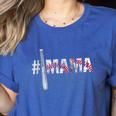 Number One Baseball Mom For Mothers Day Baseball Mama Women's Heather T-Shirt Heather True Royal