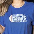Proud Baseball Mom Essential Oils Meme For Oils Mom Women's Heather T-Shirt Heather True Royal