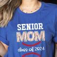 Proud Senior Baseball Mom Class Of 2024 Highschool Baseball Women's Heather T-Shirt Heather True Royal Proud Senior Baseball Mom Class Of 2024 Highschool Baseball Women's Heather T-Shirt Heather True Royal