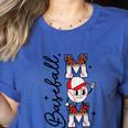 Retro Baseball Mom Mama Baseball Life Softball Life Game Day Women's Heather T-Shirt Heather True Royal Retro Baseball Mom Mama Baseball Life Softball Life Game Day Women's Heather T-Shirt Heather True Royal
