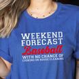 Retro Baseball Mom Mother's Day Weekend Forecast Baseball Premium Women's Heather T-Shirt Heather True Royal Retro Baseball Mom Mother's Day Weekend Forecast Baseball Premium Women's Heather T-Shirt Heather True Royal