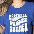 Retro Baseball Mom Summer Groovy Appreciation Women's Heather T-Shirt Heather True Royal Retro Baseball Mom Summer Groovy Appreciation Women's Heather T-Shirt Heather True Royal