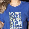Sassy Baseball Mom Women's Heather T-Shirt Heather True Royal Sassy Baseball Mom Women's Heather T-Shirt Heather True Royal